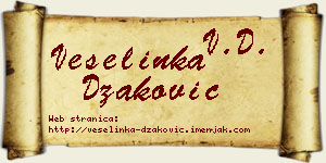 Veselinka Džaković vizit kartica